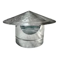 Kit Chaminé Galvanizado 120mm (chapéu + 2 Dutos De 100cm) Foto mini 2