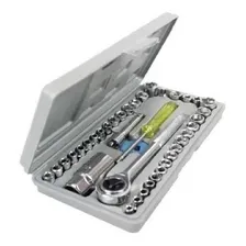Kit Chave Caixa Ferramenta Maleta 40 Peça Sextavado Catraca Foto mini 4