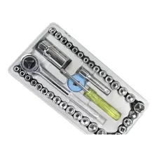 Kit Chave Caixa Ferramenta Maleta 40 Peça Sextavado Catraca Foto mini 2