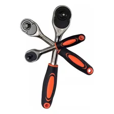 Kit Chave Catraca 3 Peças 1/2-3/8-1/4 Polegadas P/ Soquetes Cor Preto/laranja Foto mini  2