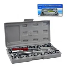 Kit Chave Catraca Com Jogo Soquetes 40 Peças Intercambiáveis Foto mini 2