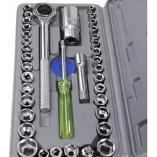 Kit Chave Catraca Com Jogo Soquetes 40 Peças Intercambiáveis Foto mini 3