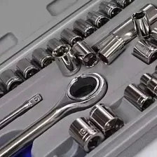 Kit Chave Catraca Reversível Jogo De Soquetes 40 Peças Foto mini 2