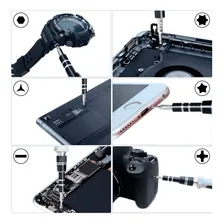 Kit Chave Ferramenta 115 Peças Abrir Celular iPhone Precisão Foto mini 3