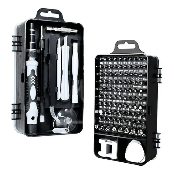 Kit Chave Ferramenta 115 Peças Abrir Celular iPhone Precisão Foto 1
