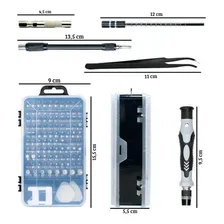 Kit Chave Ferramenta 115 Peças Abrir Celular iPhone Precisão Foto mini 4