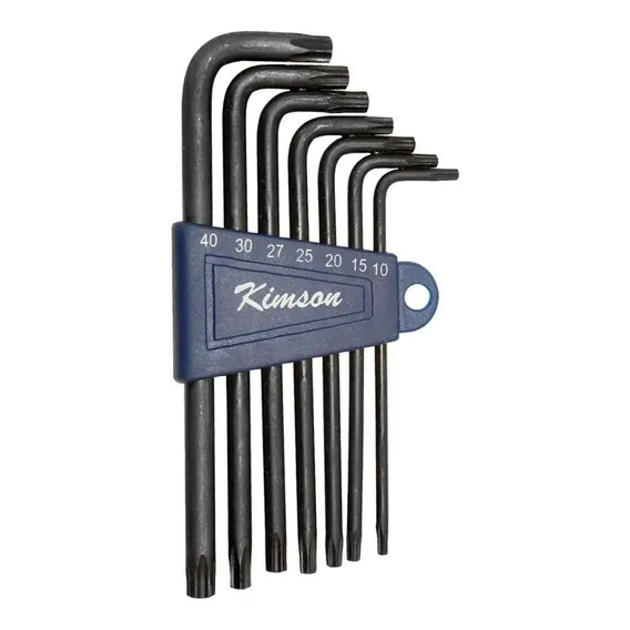 Kit Chave L Torx Com Furo Guia 7pc T10 A T40 Statron Foto 1