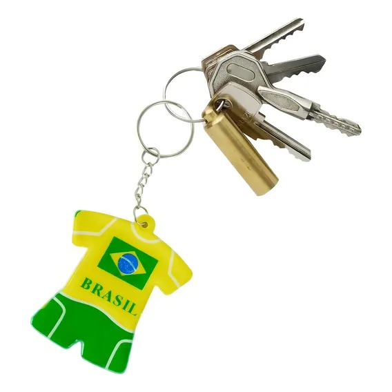 Kit Chaveiro 12 Unidades Brasil Copa Do Mundo Foto 1