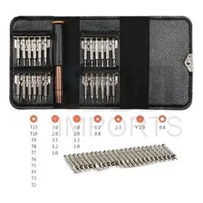 Kit Chaves De Precisão Fenda Torx Philips Multiuso 25 Em 1 Foto mini  3