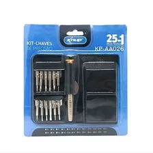 Kit Chaves De Precisão Fenda Torx Philips Multiuso 25 Em 1 Foto mini  2