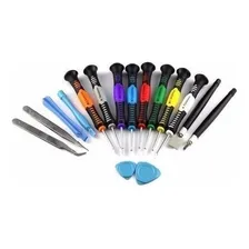 Kit Chaves Ferramenta 16 Peças Abrir Celular iPhone Android Foto mini 2
