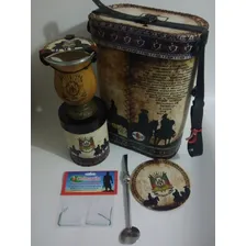 Kit Chimarrao Cuia +bomba +erva 1 Kg + Porta Erva+ Tapa Cuia Foto mini 3