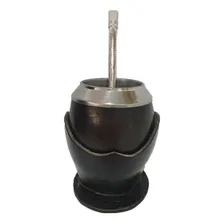 Kit Chimarrão Cuia Coquinho Uruguaia E Bomba Aço Inox Foto mini 1