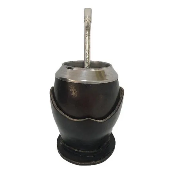 Kit Chimarrão Cuia Coquinho Uruguaia E Bomba Aço Inox Foto 1