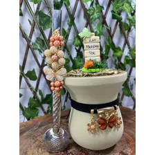 Kit Chimarrão Premium Bomba Trançada, Cuia Imbuia Decorada Foto mini 4