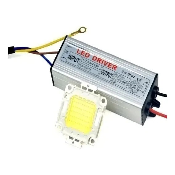 Kit Chip + Reator Driver Led Reposição 50w 100w 150w 200w Luz Branco-frio 110v/220v Foto 1
