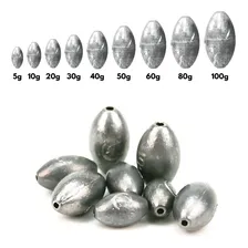Kit Chumbada Tipo Oliva - Meio Kilo Chumbo - 10gr Foto  mini 1