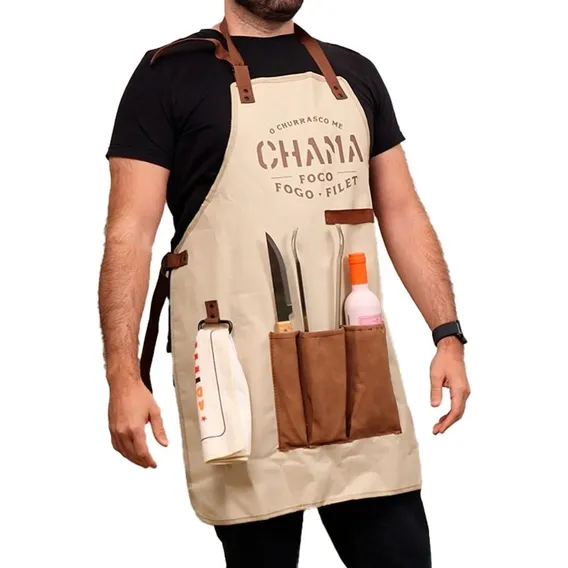 Kit Churrasco Avental Foco Fogo Filet Foto 1