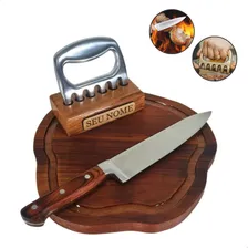 Kit Churrasco Completo Personalizado Tabua De Carne Rustica Foto  mini 1