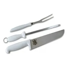 Kit Churrasco Corinthians Faca/garfo/chaira Foto mini 1