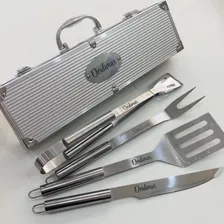 Kit Churrasco Personalizado Maleta Luxo Com 4 Peças Presente Foto mini  2