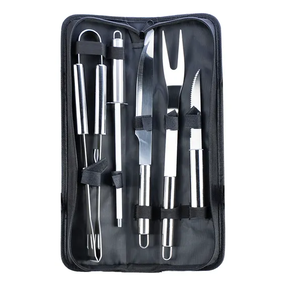 Kit Churrasco Profissional De Inox Peças Para Churrasco Foto 1