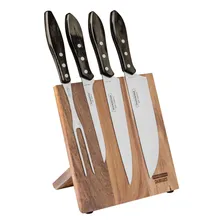 Kit Churrasco Tramontina Polywood Com Suporte Magnetico Foto mini 1
