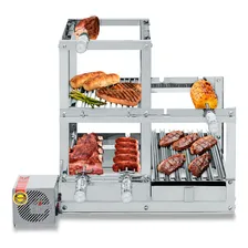 Kit Churrasqueira Gourmet Braseiro Coifa E Grill Inox Foto mini 2