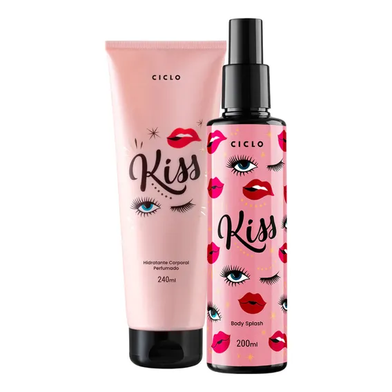 Kit Ciclo Kiss Body Splash + Loção Hidratante Foto 1