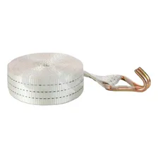 Kit Cinta 9 Metros + Catraca + Gancho 3 Ton Amarração Carga Cor Branco Foto mini 1
