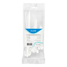 Kit Cinta Abraçadeira Em Nylon Pacote C/ 125 Unidades Branca Foto mini 1