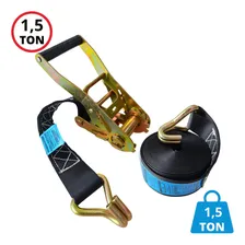 Kit Cinta Catraca Amarração 1,5 Ton 9 Metros Rabicho Carga Foto mini  3