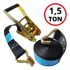 Kit Cinta Catraca Amarração 1,5 Ton 9 Metros Rabicho Carga Foto  mini 1
