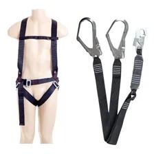 Kit Cinto De Segurança Paraquedista C Talabarte Tipo Y Cor Preto Tamanho U Foto mini 1