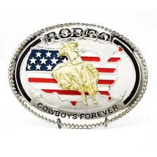 Kit Cinto Masculino Country Presente + 3 Fivelas Cowboy Luxo Cor Marrom Tamanho 115 Foto mini 4