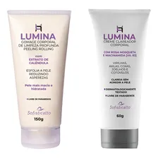 Kit Clareador Virilha Axilas E Esfoliante Corporal Lumina Foto mini 1