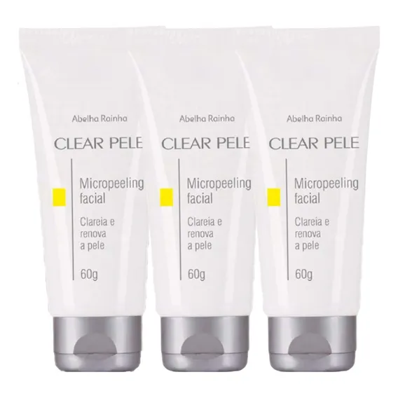 Kit Clareamento Micropeeling Facial Clear Pele com 4 itens Abelha Rainha Foto 1
