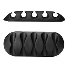 Kit Clip Organizador De Silicone Fios Cabos Adesivo 2uni Foto mini 4