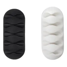 Kit Clip Organizador De Silicone Fios Cabos Adesivo 2uni Foto mini 1