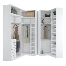 Kit Closet Modulado A270cm 100% Mdf M637.b (casa, Closet) Foto mini 1