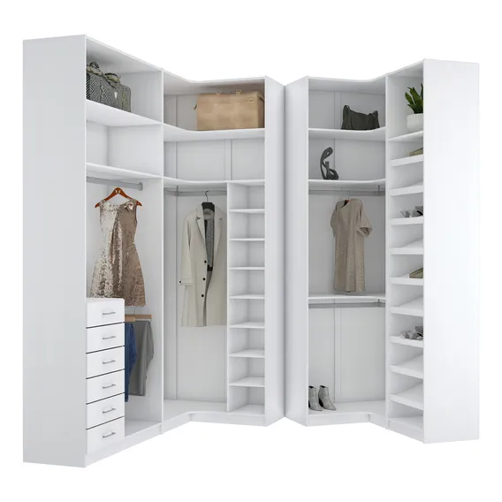 Kit Closet Modulado A270cm 100% Mdf M637.b (casa, Closet) Foto 1