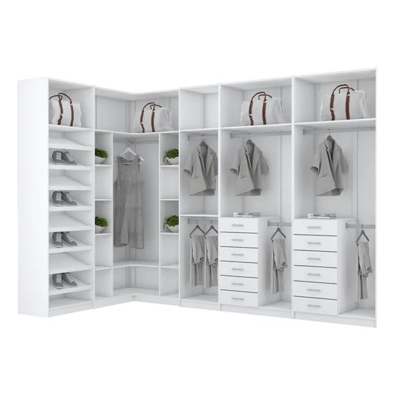 Kit Closet M贸dulos Soltos 100% Mdf M869.b (closet, Loja) Foto 1