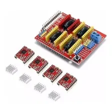 Kit Cnc Shield V3 4 Driver A4988 4 Dissipador De Calor Foto  mini 1