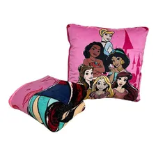 Kit Cobertor Manta E Almofada Disney Princesas Foto mini 2