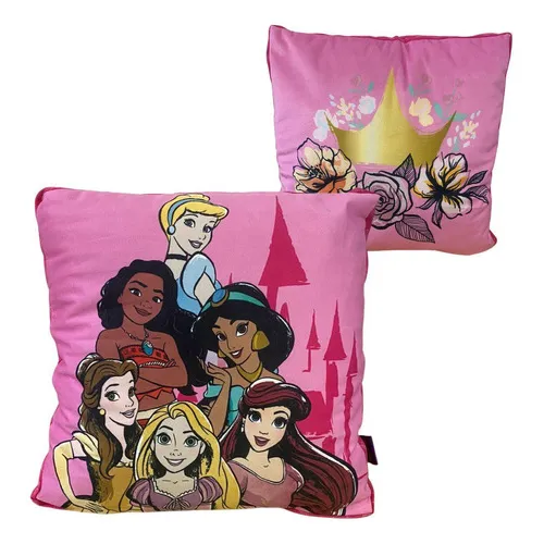 Kit Cobertor Manta E Almofada Disney Princesas Foto 1