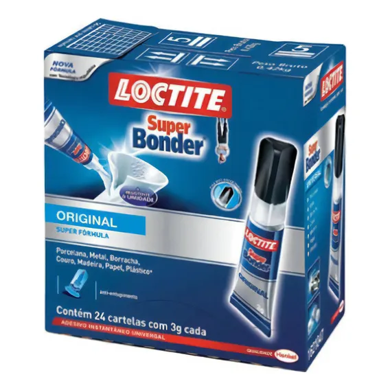 Kit Cola Instantânea 3g - Super Bonder Com 24 Foto 1
