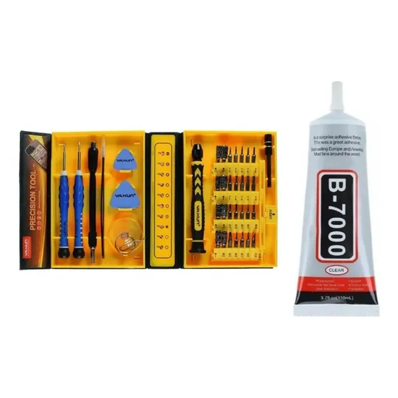 Kit Cola Para Tela Multiuso B7000 + Kit Chaves Yaxun 6028 Foto 1