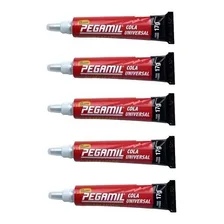 Kit Cola Pegamil 17g Artesanato Tecido Madeira Couro Com 5un Foto mini 1