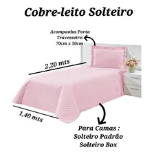 Kit Colcha Cobre-leito Kaique 2 Peças Rosa Solteiro Foto mini  3