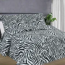 Kit Colcha Solteiro 2pçs Cobreleito Bouti Onça Zebra Habitat Foto mini 1